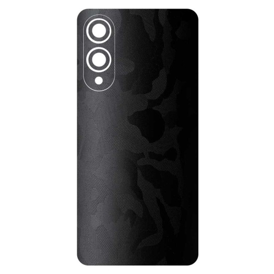 Folie skin SILKASE pentru Samsung Galaxy S25 Edge, protectie spate telefon, negru camuflaj (S25 Edge, S2028) by www.silkase.ro