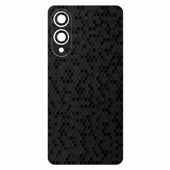 Folie skin SILKASE pentru Samsung Galaxy S25 Edge, protectie spate telefon, negru hexa (S25 Edge, S2034) by www.silkase.ro