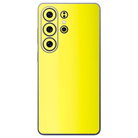 Folie skin SILKASE pentru Samsung Galaxy S26 Ultra, protectie spate telefon, galben fluorescent (S26 Ultra, S2270) by www.silkase.ro