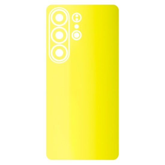 Folie skin SILKASE pentru Samsung Galaxy S26 Ultra, protectie spate telefon, galben fluorescent (S26 Ultra, S2270) by www.silkase.ro