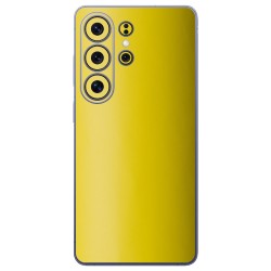 Folie skin SILKASE pentru Samsung Galaxy S26 Ultra, protectie spate telefon, galben mat