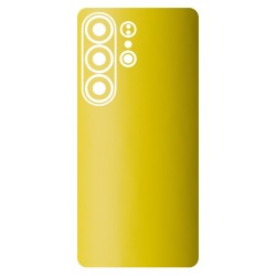 Folie skin SILKASE pentru Samsung Galaxy S26 Ultra, protectie spate telefon, galben mat Folie skin SILKASE pentru Samsung Galaxy S26 Ultra, protectie spate telefon, galben mat