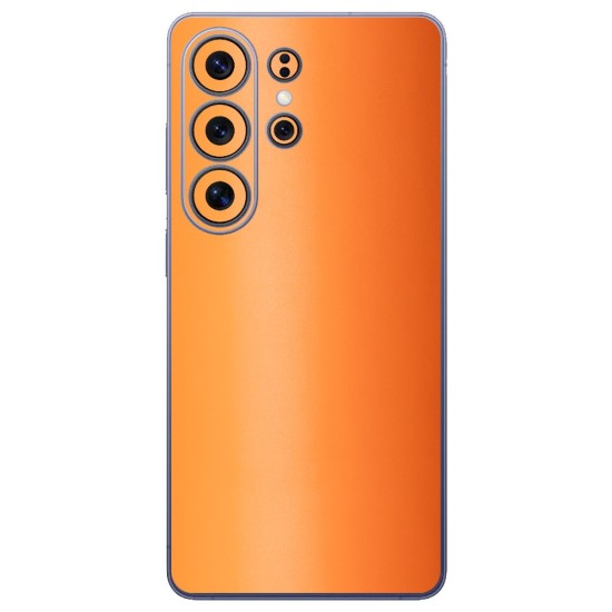 Folie skin SILKASE pentru Samsung Galaxy S26 Ultra, protectie spate telefon, portocaliu mat (S26 Ultra, S2263) by www.silkase.ro