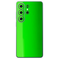 Folie skin SILKASE pentru Samsung Galaxy S26 Ultra, protectie spate telefon, verde neon lucios