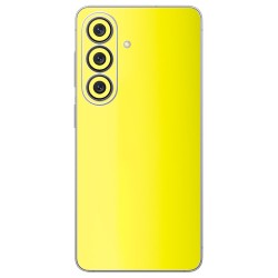 Folie skin SILKASE pentru Samsung Galaxy S26 Plus, protectie spate telefon, galben fluorescent