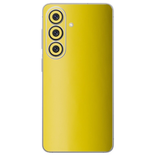 Folie skin SILKASE pentru Samsung Galaxy S26 Plus, protectie spate telefon, galben mat (S26 Plus, S2218) by www.silkase.ro
