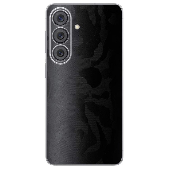Folie skin SILKASE pentru Samsung Galaxy S26, protectie spate telefon, negru camuflaj Folie skin SILKASE pentru Samsung Galaxy S26, protectie spate telefon, negru camuflaj (S26, S2188) by www.silkase.ro