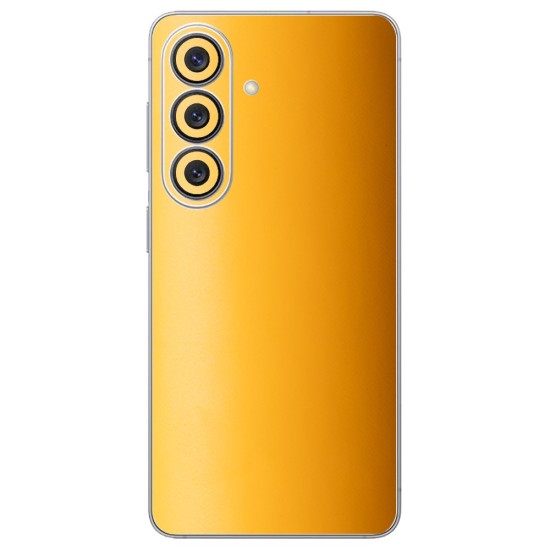 Folie skin SILKASE pentru Samsung Galaxy S26, protectie spate telefon, portocaliu deschis mat (S26, S2198) by www.silkase.ro