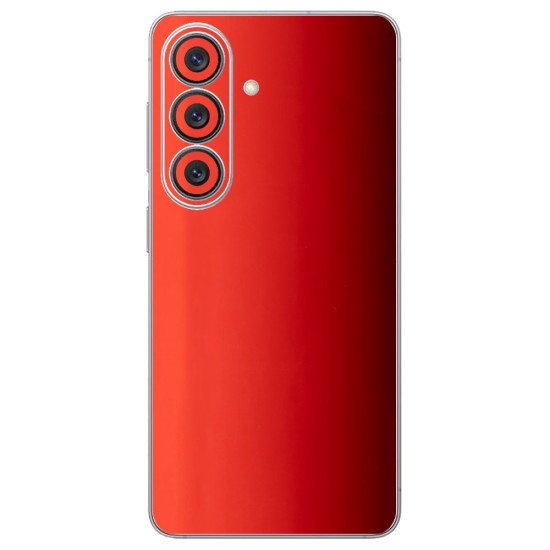 Folie skin SILKASE pentru Samsung Galaxy S26, protectie spate telefon, rosu lucios (S26, S2212) by www.silkase.ro