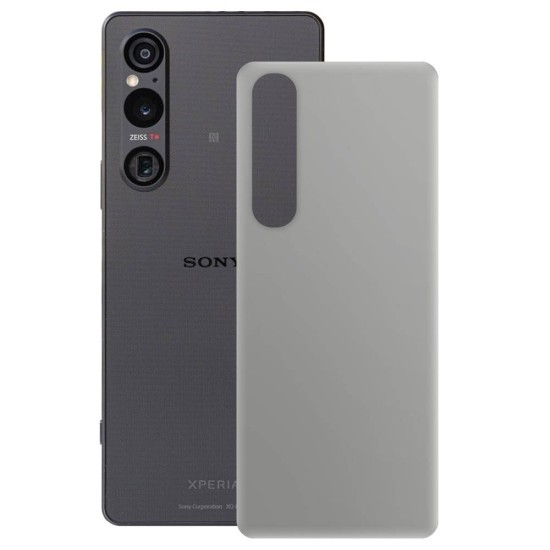 Folie skin SILKASE pentru Sony Xperia 1 V, gri ice, protectie spate telefon (Xperia 1 V, S1112) by www.silkase.ro