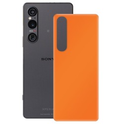 Folie skin SILKASE pentru Sony Xperia 1 V, portocaliu mat, protectie spate telefon