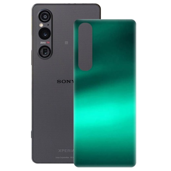 Folie skin SILKASE pentru Sony Xperia 1 V, verde emerald, protectie spate telefon (SILKASE, Xperia 1 V) by www.silkase.ro Folie skin SILKASE pentru Sony Xperia 1 V, verde emerald, protectie spate telefon (Xperia 1 V, S1122) by www.silkase.ro