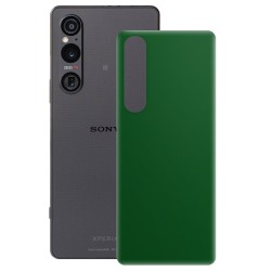 Folie skin SILKASE pentru Sony Xperia 1 V, verde inchis mat, protectie spate telefon