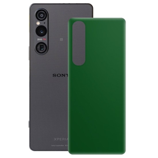 Folie skin SILKASE pentru Sony Xperia 1 V, verde inchis mat, protectie spate telefon (SILKASE, Xperia 1 V) by www.silkase.ro Folie skin SILKASE pentru Sony Xperia 1 V, verde inchis mat, protectie spate telefon (Xperia 1 V, S1124) by www.silkase.ro