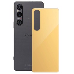 Folie skin SILKASE pentru Sony Xperia 1 V, bej, protectie spate telefon