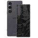 Folie skin SILKASE pentru Sony Xperia 1 V, camo negru, protectie spate telefon (Xperia 1 V, S1106) by www.silkase.ro