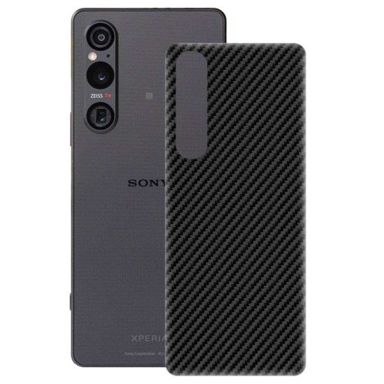 Folie skin SILKASE pentru Sony Xperia 1 V, carbon, protectie spate telefon (SILKASE, Xperia 1 V) by www.silkase.ro Folie skin SILKASE pentru Sony Xperia 1 V, carbon, protectie spate telefon (Xperia 1 V, S1108) by www.silkase.ro
