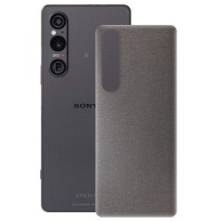 Folie skin SILKASE pentru Sony Xperia 1 V, gri brushed, protectie spate telefon