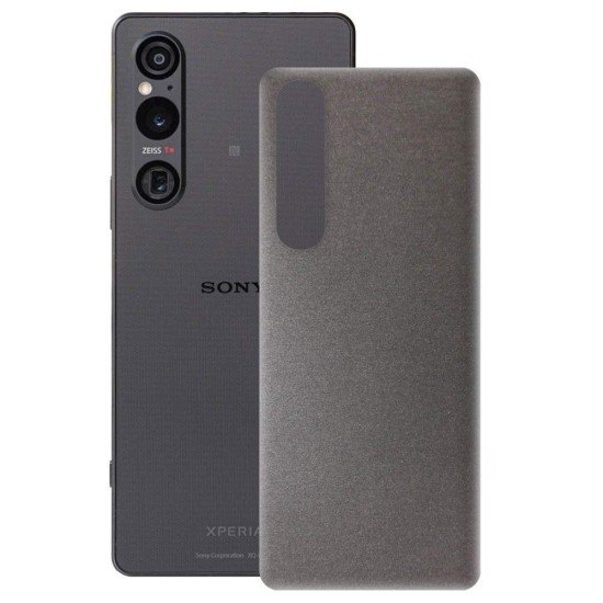 Folie skin SILKASE pentru Sony Xperia 1 V, gri brushed, protectie spate telefon (SILKASE, Xperia 1 V) by www.silkase.ro Folie skin SILKASE pentru Sony Xperia 1 V, gri brushed, protectie spate telefon (Xperia 1 V, S1109) by www.silkase.ro