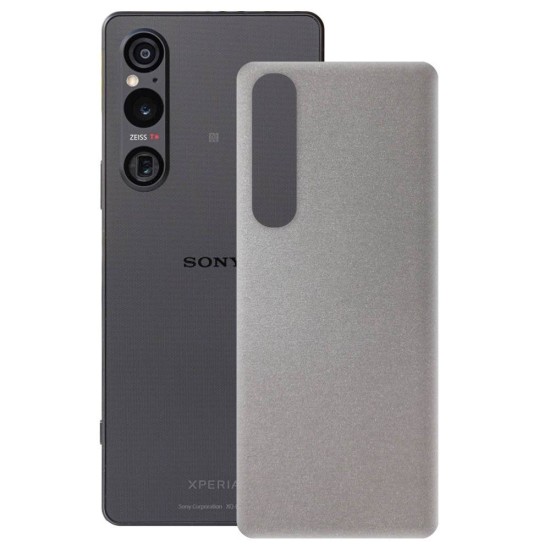 Folie skin SILKASE pentru Sony Xperia 1 V, gri deschis, protectie spate telefon (Xperia 1 V, S1110) by www.silkase.ro