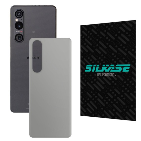 Folie skin SILKASE pentru Sony Xperia 1 V, gri ice, protectie spate telefon (Xperia 1 V, S1112) by www.silkase.ro