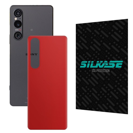 Folie skin SILKASE pentru Sony Xperia 1 V, rosu, protectie spate telefon (SILKASE, Xperia 1 V) by www.silkase.ro Folie skin SILKASE pentru Sony Xperia 1 V, rosu, protectie spate telefon (Xperia 1 V, S1119) by www.silkase.ro