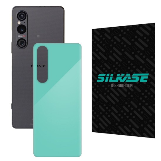 Folie skin SILKASE pentru Sony Xperia 1 V, turcoaz lucios, protectie spate telefon (SILKASE, Xperia 1 V) by www.silkase.ro Folie skin SILKASE pentru Sony Xperia 1 V, turcoaz lucios, protectie spate telefon (Xperia 1 V, S1120) by www.silkase.ro
