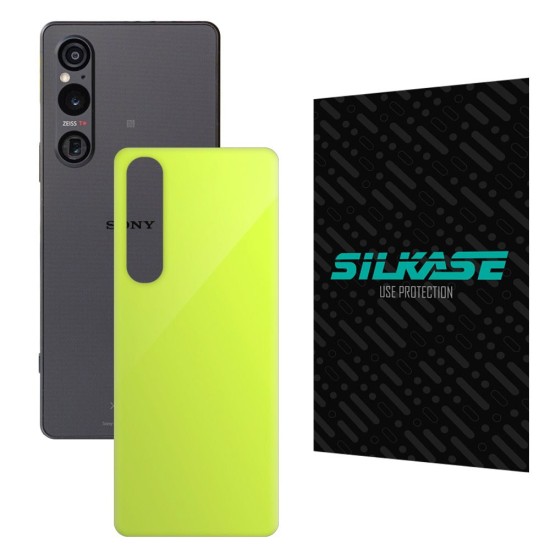 Folie skin SILKASE pentru Sony Xperia 1 V, verde neon, protectie spate telefon (SILKASE, Xperia 1 V) by www.silkase.ro Folie skin SILKASE pentru Sony Xperia 1 V, verde neon, protectie spate telefon (Xperia 1 V, S1125) by www.silkase.ro