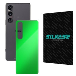 Folie skin SILKASE pentru Sony Xperia 1 V, galben, protectie spate telefon Folie skin SILKASE pentru Sony Xperia 1 V, galben, protectie spate telefon