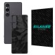 Folie skin SILKASE pentru Sony Xperia 1 V, camo negru, protectie spate telefon (Xperia 1 V, S1106) by www.silkase.ro