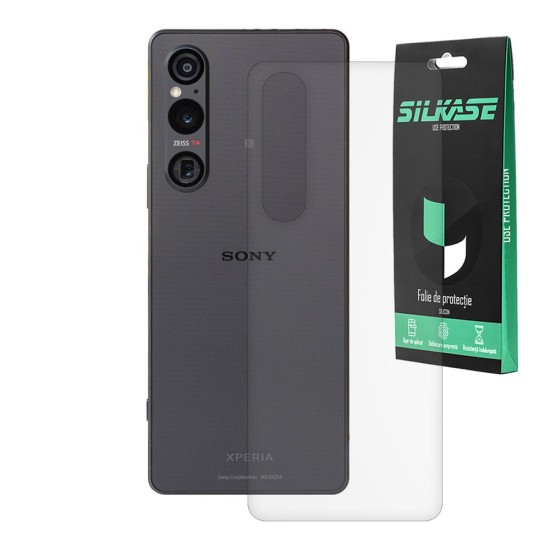 Folie spate mata SILKASE pentru Sony Xperia 1 V , protectie spate, silicon (SILKASE, Xperia 1 V) by www.silkase.ro Folie spate mata SILKASE pentru Sony Xperia 1 V , protectie spate, silicon (Xperia 1 V, F5895) by www.silkase.ro