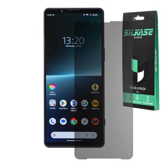 Folie privacy mata SILKASE pentru Sony Xperia 1 V, protectie ecran, silicon (SILKASE, Xperia 1 V) by www.silkase.ro Folie privacy mata SILKASE pentru Sony Xperia 1 V, protectie ecran, silicon (Xperia 1 V, F5898) by www.silkase.ro