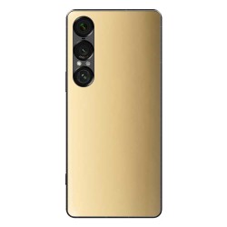 Folie skin SILKASE pentru Sony Xperia 1 VII, protectie spate telefon, bej lucios