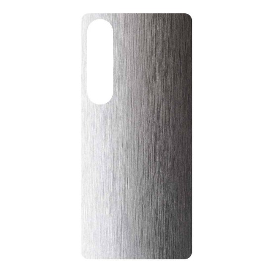 Folie skin SILKASE pentru Sony Xperia 1 VII, protectie spate telefon, gri deschis brushed (Xperia 1 VII, S2061) by www.silkase.ro