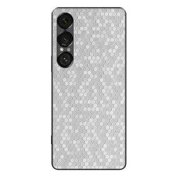 Folie skin SILKASE pentru Sony Xperia 1 VII, protectie spate telefon, gri hexa