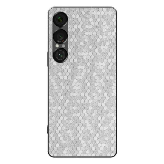 Folie skin SILKASE pentru Sony Xperia 1 VII, protectie spate telefon, gri hexa (Xperia 1 VII, S2068) by www.silkase.ro