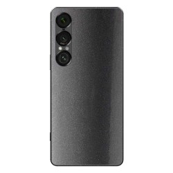 Folie skin SILKASE pentru Sony Xperia 1 VII, protectie spate telefon, gri metalizat