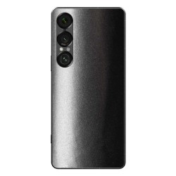 Folie skin SILKASE pentru Sony Xperia 1 VII, protectie spate telefon, gunmetal gri inchis