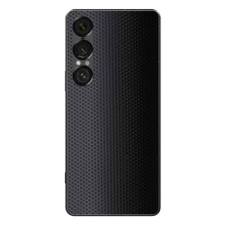 Folie skin SILKASE pentru Sony Xperia 1 VII, protectie spate telefon, matrix negru