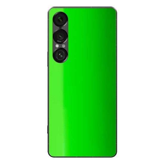 Folie skin SILKASE pentru Sony Xperia 1 VII, protectie spate telefon, verde neon lucios (SILKASE, Xperia 1 VII) by www.silkase.ro Folie skin SILKASE pentru Sony Xperia 1 VII, protectie spate telefon, verde neon lucios (Xperia 1 VII, S2086) by www.silkase.ro