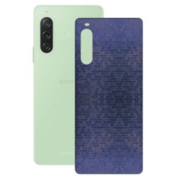 Folie skin SILKASE pentru Sony Xperia 10 V, albastru hexa, protectie spate telefon