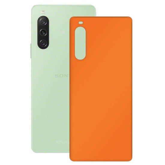 Folie skin SILKASE pentru Sony Xperia 10 V, portocaliu mat, protectie spate telefon (Xperia 10 V, S1142) by www.silkase.ro