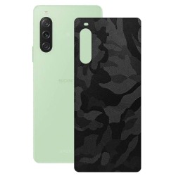 Folie skin SILKASE pentru Sony Xperia 10 V, camo negru, protectie spate telefon
