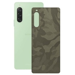 Folie skin SILKASE pentru Sony Xperia 10 V, camo verde, protectie spate telefon