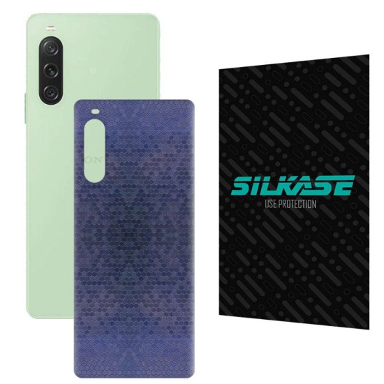 Folie skin SILKASE pentru Sony Xperia 10 V, albastru hexa, protectie spate telefon (Xperia 10 V, S1127) by www.silkase.ro