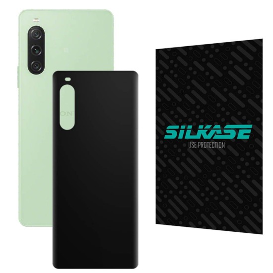 Folie skin SILKASE pentru Sony Xperia 10 V, negru mat, protectie spate telefon (Xperia 10 V, S1141) by www.silkase.ro