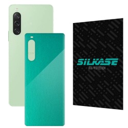 Folie skin SILKASE pentru Sony Xperia 10 V, turcoaz metalic, protectie spate telefon