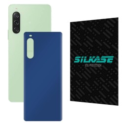Folie skin SILKASE pentru Sony Xperia 10 V, albastru inchis mat, protectie spate telefon