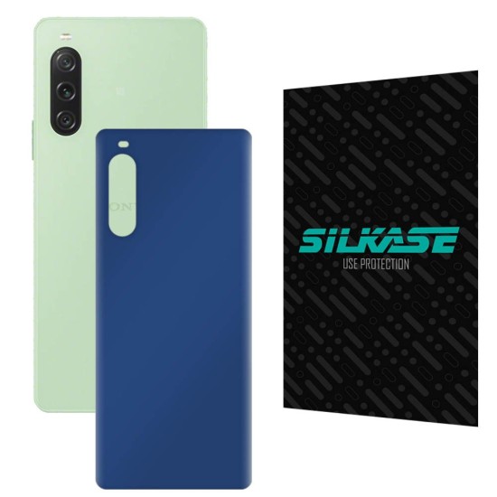 Folie skin SILKASE pentru Sony Xperia 10 V, albastru inchis mat, protectie spate telefon (Xperia 10 V, S1128) by www.silkase.ro