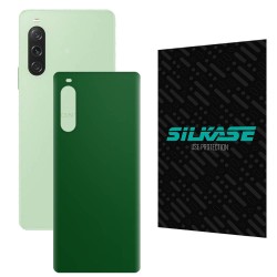 Folie skin SILKASE pentru Sony Xperia 10 V, verde inchis mat, protectie spate telefon